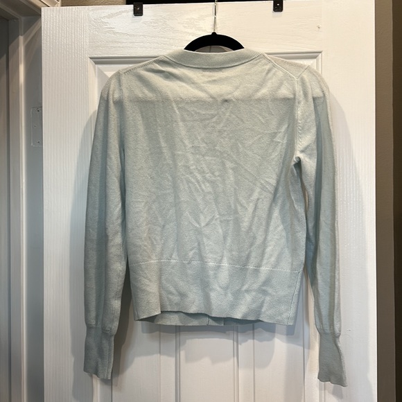 J.Crew Light Blue Cardigan 100% Cashmere - Picture 2 of 2